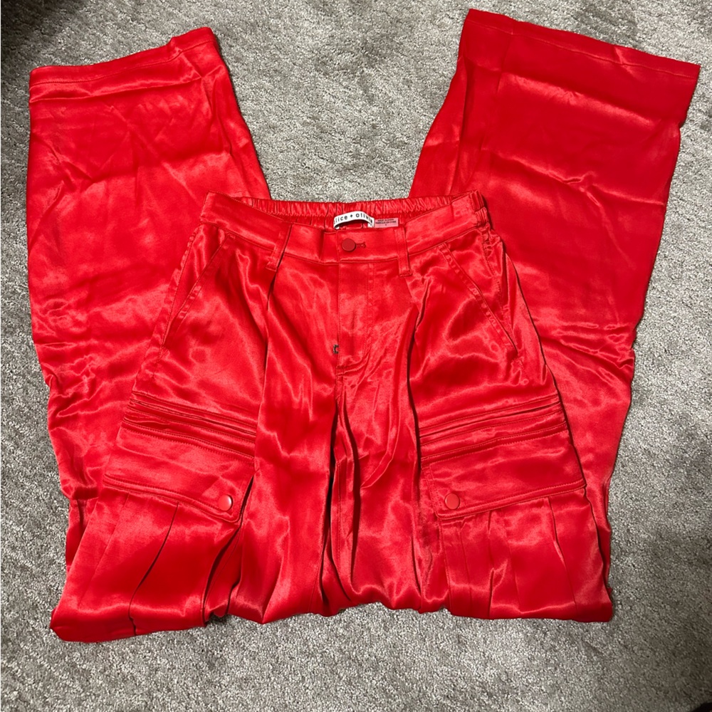 Elegant Red Women's Pants